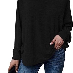 Dark grey Long-Sleeve Women's Top L